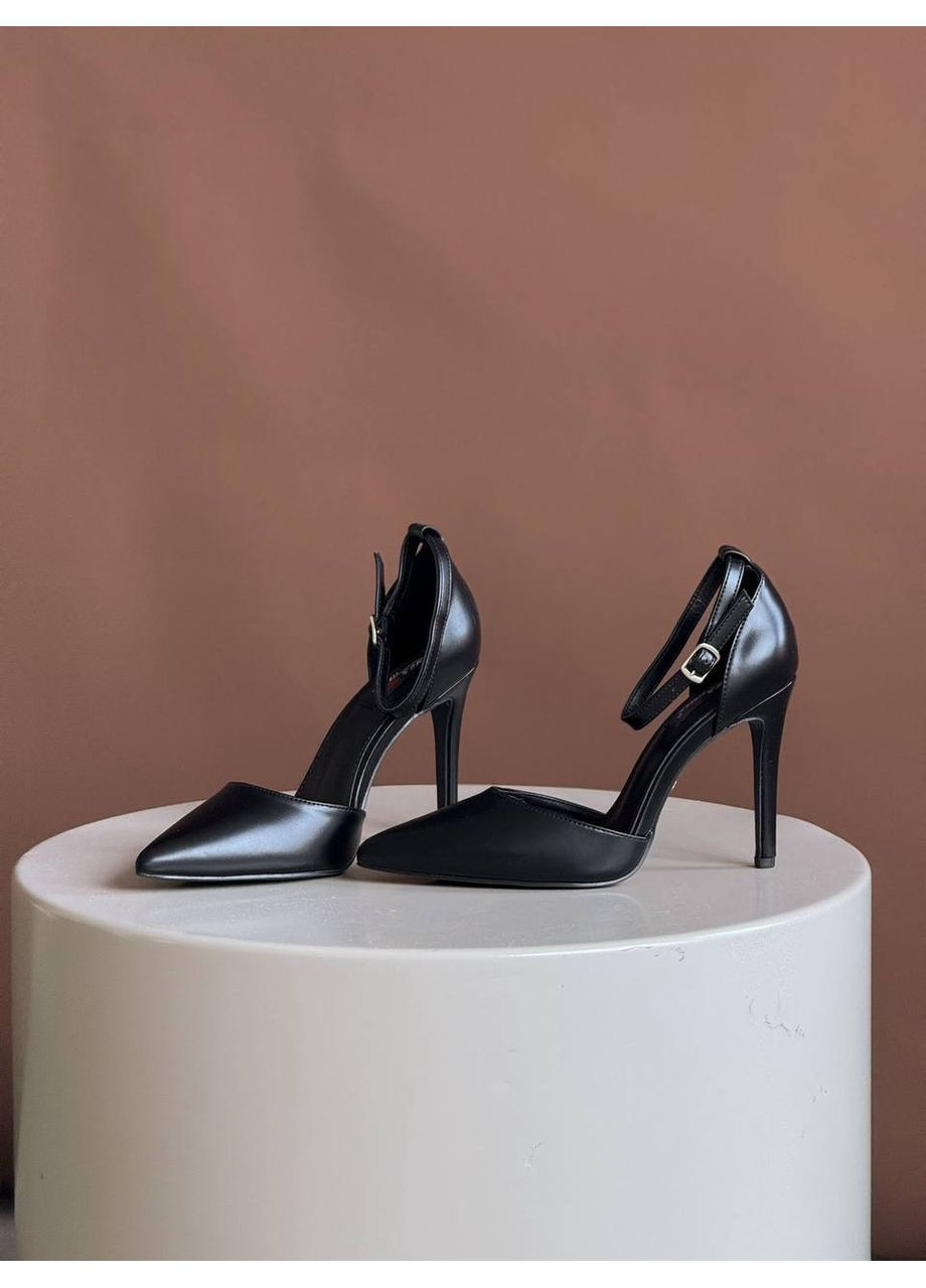 No Brand Елегантні жіночі туфлі чорний з штучна шкіра, — демісезон (351358482)