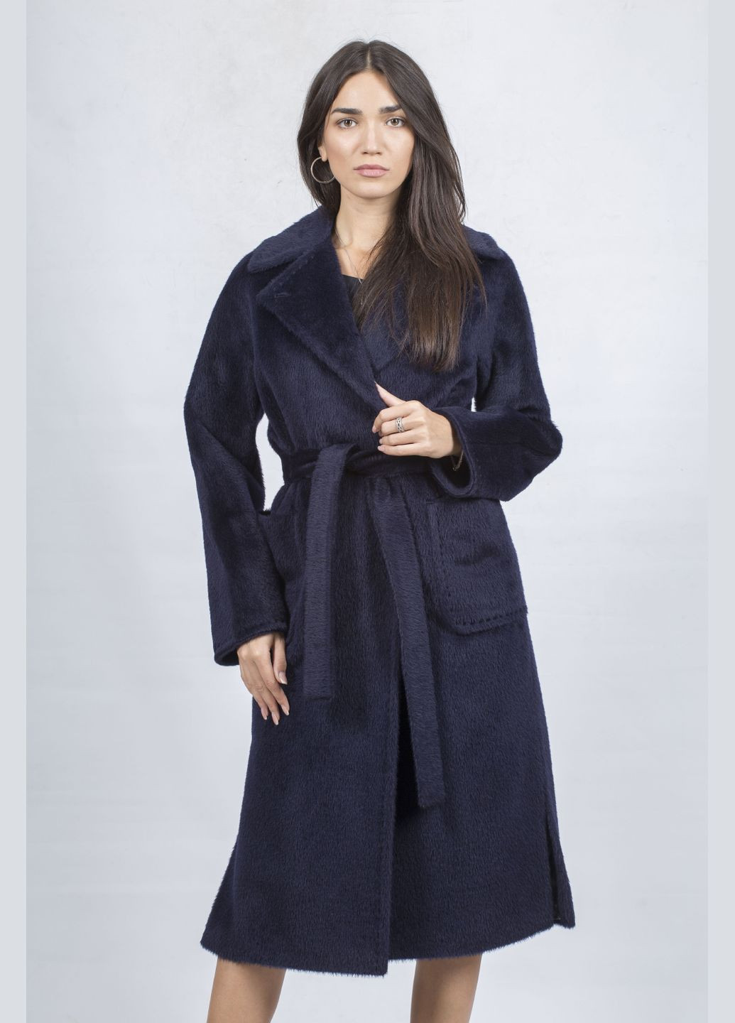 Темно-синее демисезонное Женское пальто Stella Polare (темносиний, ), 44500 No Brand