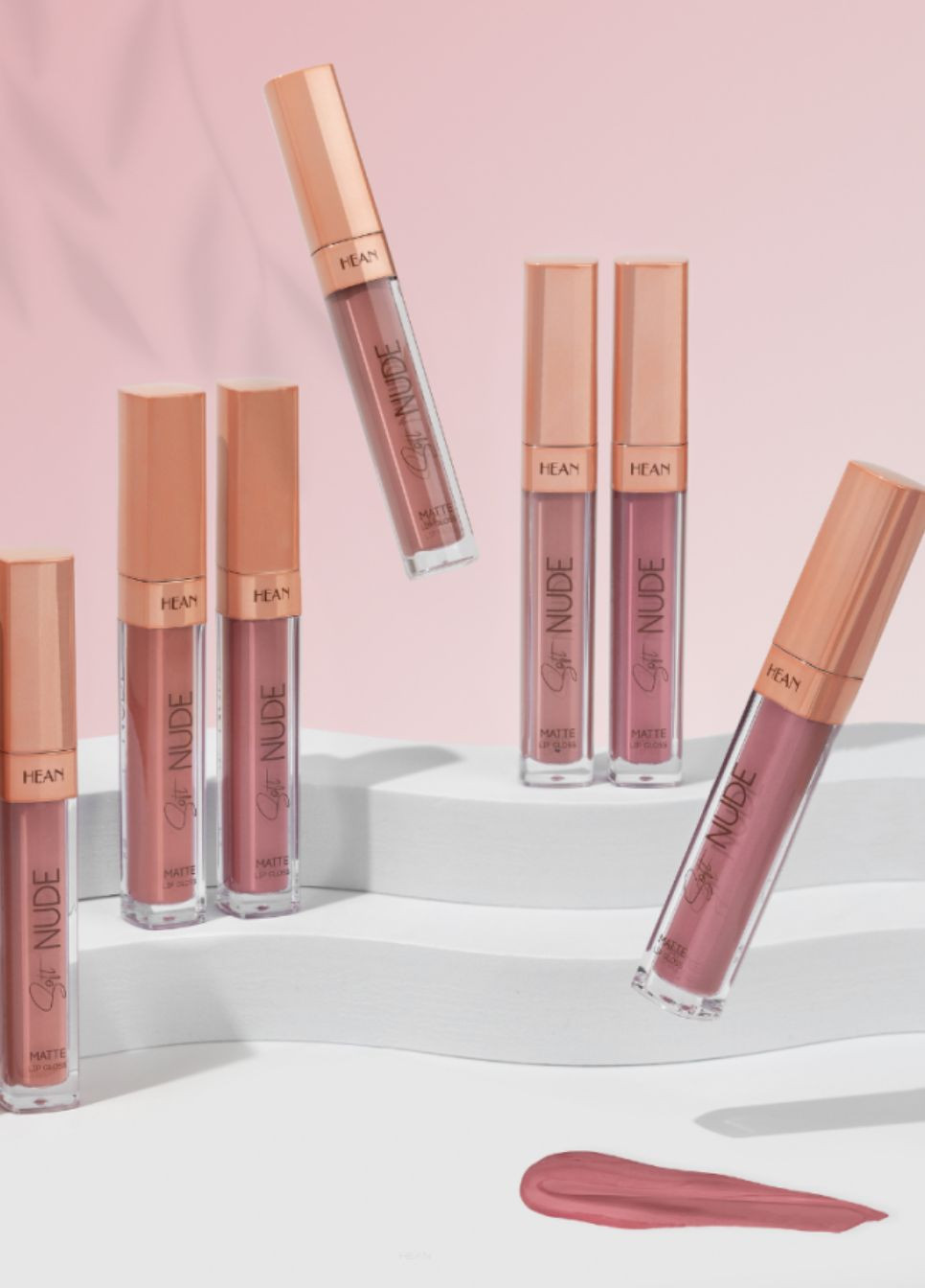 Матовый Блеск для губ Soft Nude Matte 61 Perfect Nude 6 мл Hean Lips (324625997)