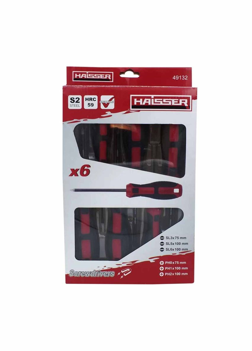 Набір викруток 49132 6 шт (94814) Haisser (317345837)