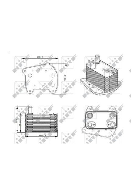 Радіатор масляний MB Sprinter 2.2CDI 00-06 31276 UA63 No Brand (342413304)
