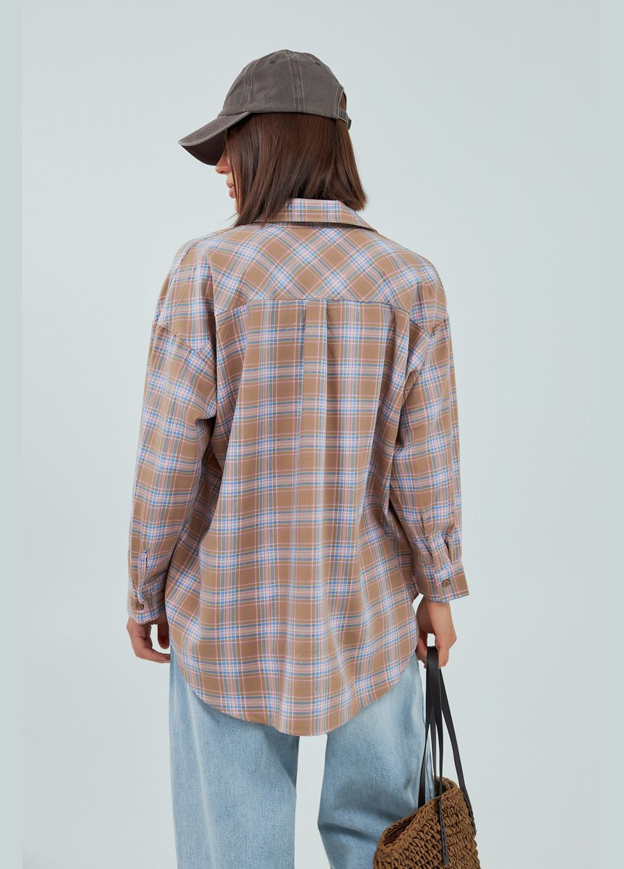 Кофейная рубашка Lurex