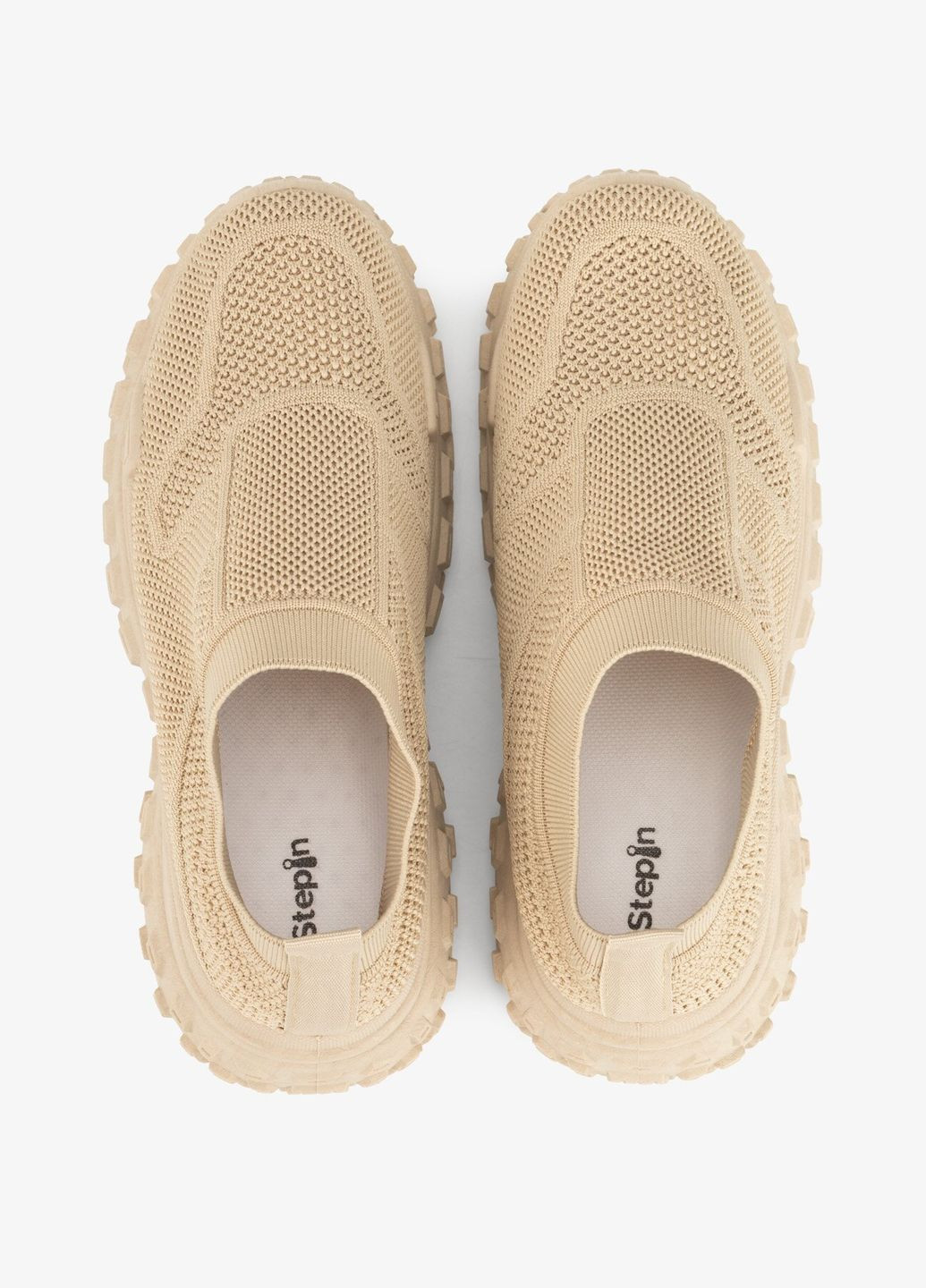 Бежевые слипоны женские t-1b бежевый shop (2000991007260) Stepln
