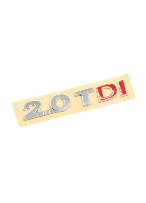 Емблема - напис "2.0 TDI" (DI червона) Passat 15>19 103х16мм (3G0853675ACJZQ) No Brand (354750260)