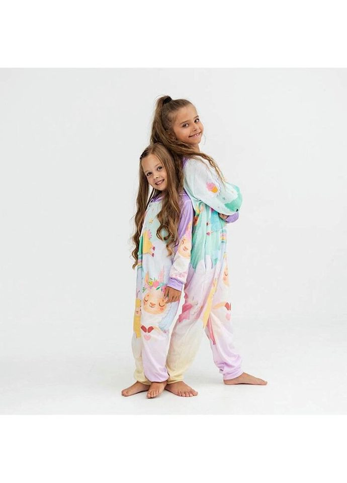 Кигуруми детское 3D Лама Пушистые объятия 4022, 1, 146 17456 146, см FlexDress (324623419)