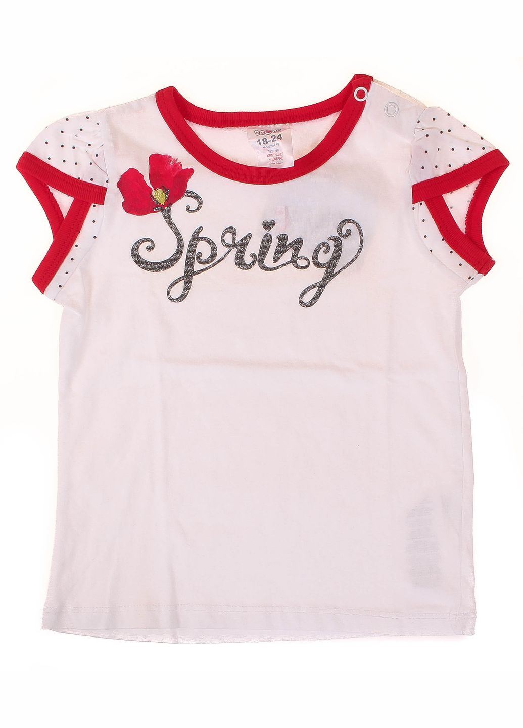 Біла літня футболка 14ykctsrt643 білий Soobe