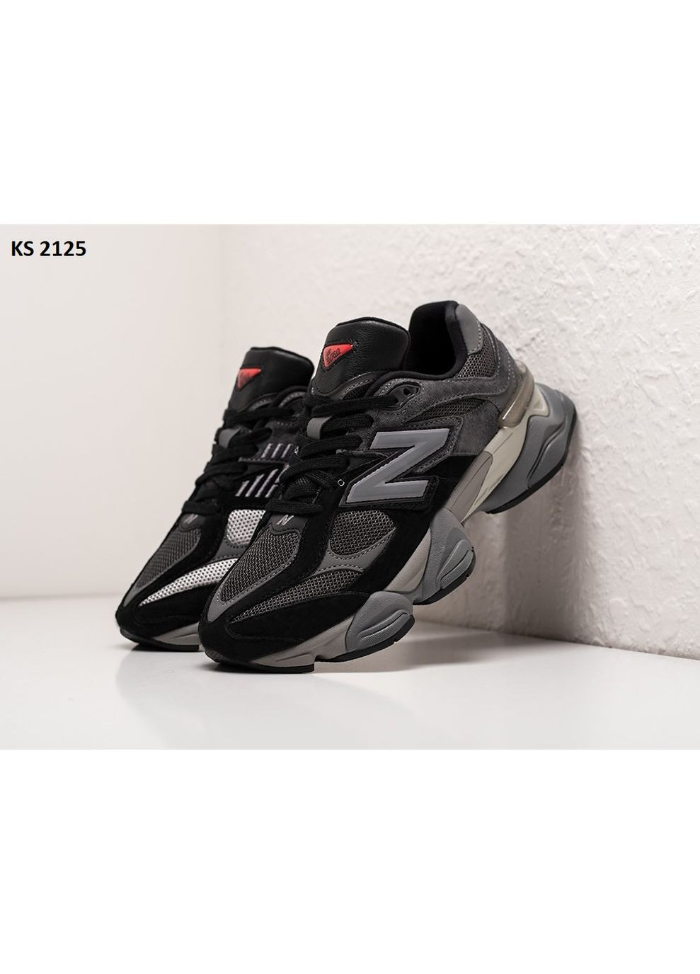 Черные демисезонные кроссовки мужские new balance 9060 black gray нью беланс 9060 No Brand