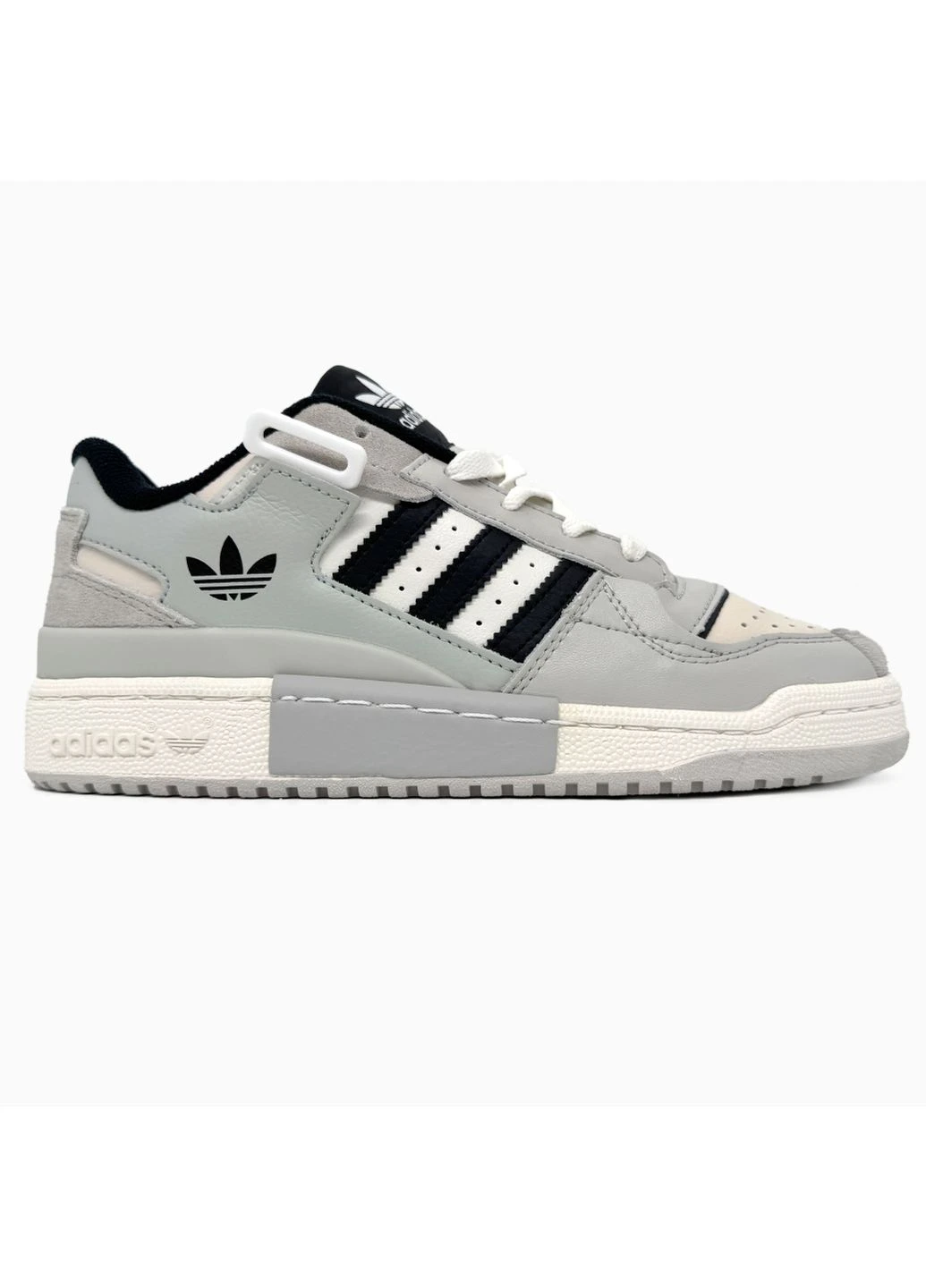 КРОСІВКИ ЖІНОЧІ ADIDAS FORUM LOW WHITE/GREY АДІДАС ФОРУМ БІЛІ No Brand білі демісезони (391967302)