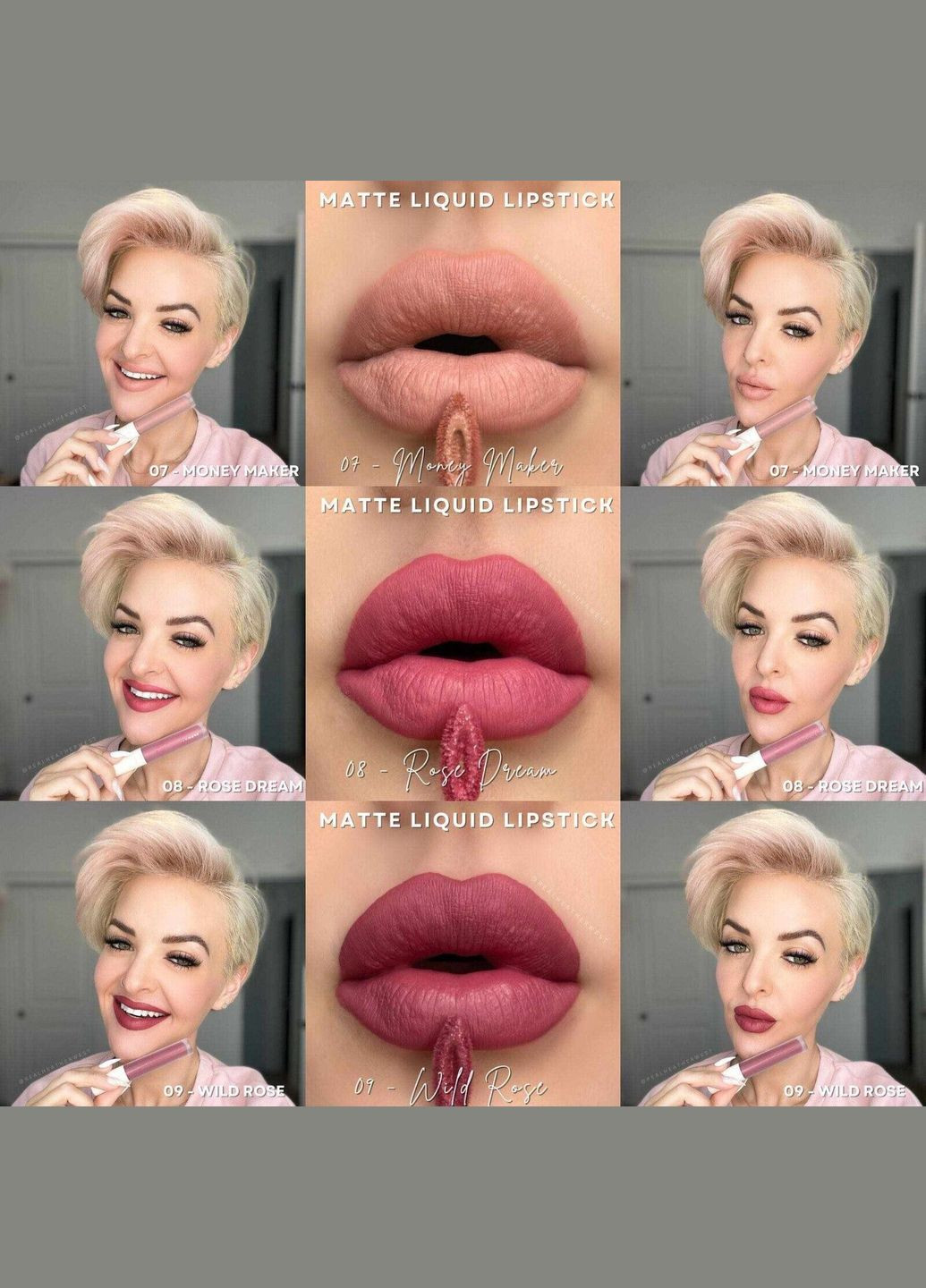 Жидкая Матовая Помада 09 Wild Rose 4 г Farmasi (295265871)