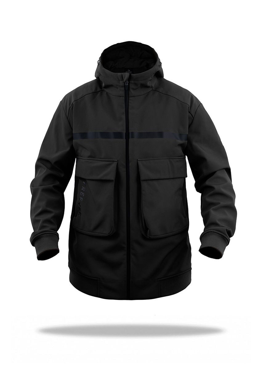 Чорна демісезонна кофта windstopper чоловіча af 21723 чорна Freever