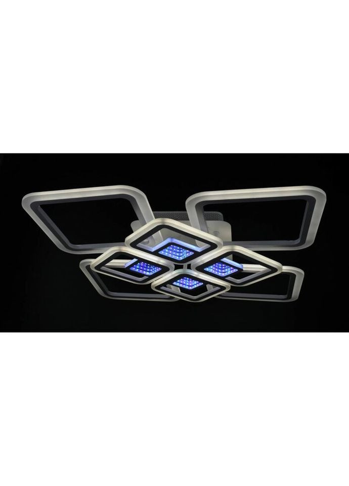 Люстра светодиодная потолочная LED светильник для квартиры на потолок лэд с пультом 26031 Белый 11х59х59 см. Sunnysky (335974879)