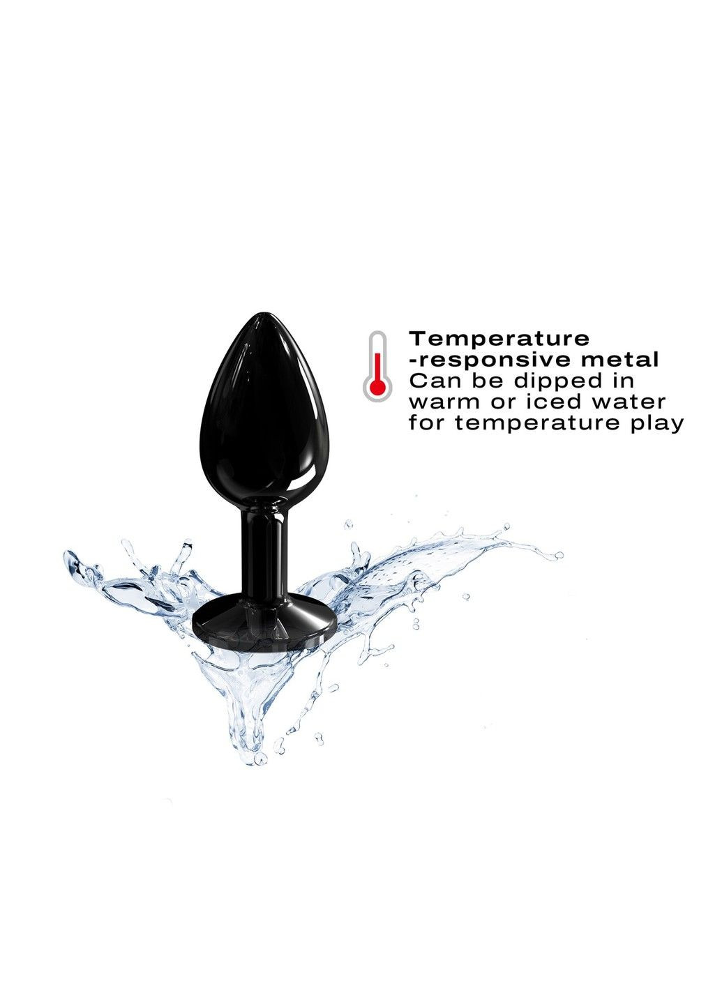 Анальна пробка з кристалом Diamond Plug Black S Dorcel (317255884)