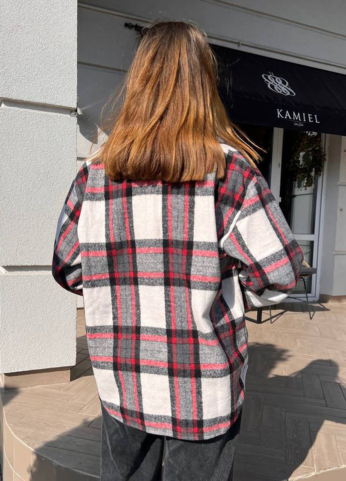 Жіноча тепла кашемірова сорочка в клітку Modena (291839366)