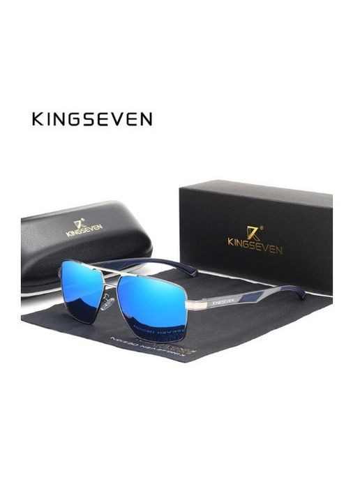 Чоловічі сонцезахисні окуляри в класичній оправі з поляризованими лінзами N7719 DESIGN KINGSEVEN (299332699)