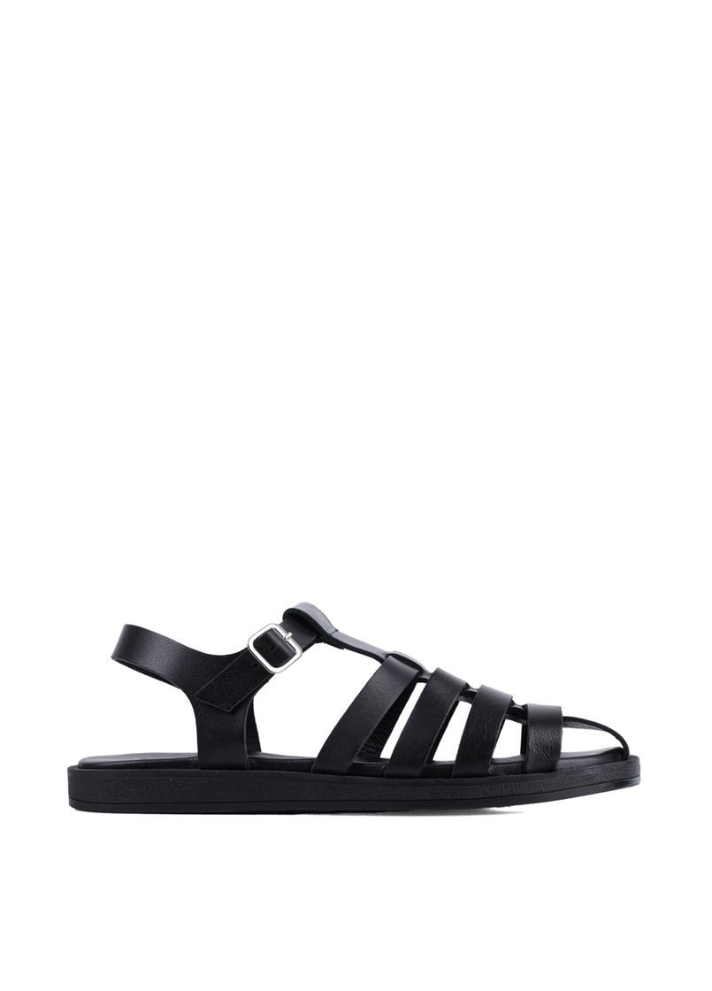 Черные женские сандалии 2972 черная кожа Attizzare