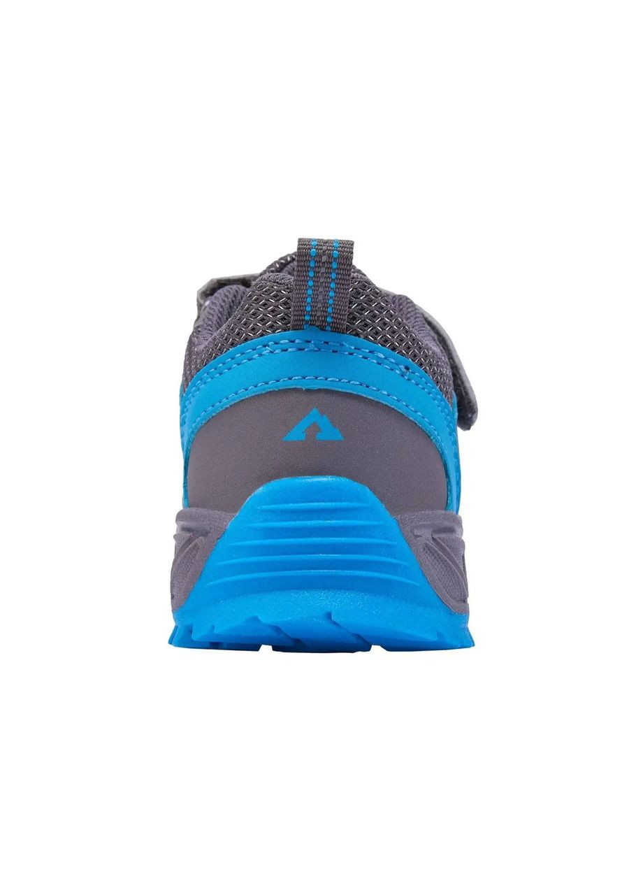 Серые демисезонные детские ультра легкие трекинговые кроссовки для мальчиков серые с синим No Brand