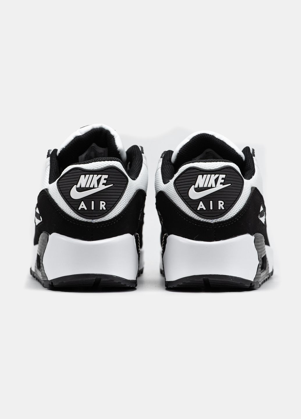 Чорно-білі всесезон кросівки чоловічі nike air max 90 black white | найк аір макс 90 чорно-білі No Brand