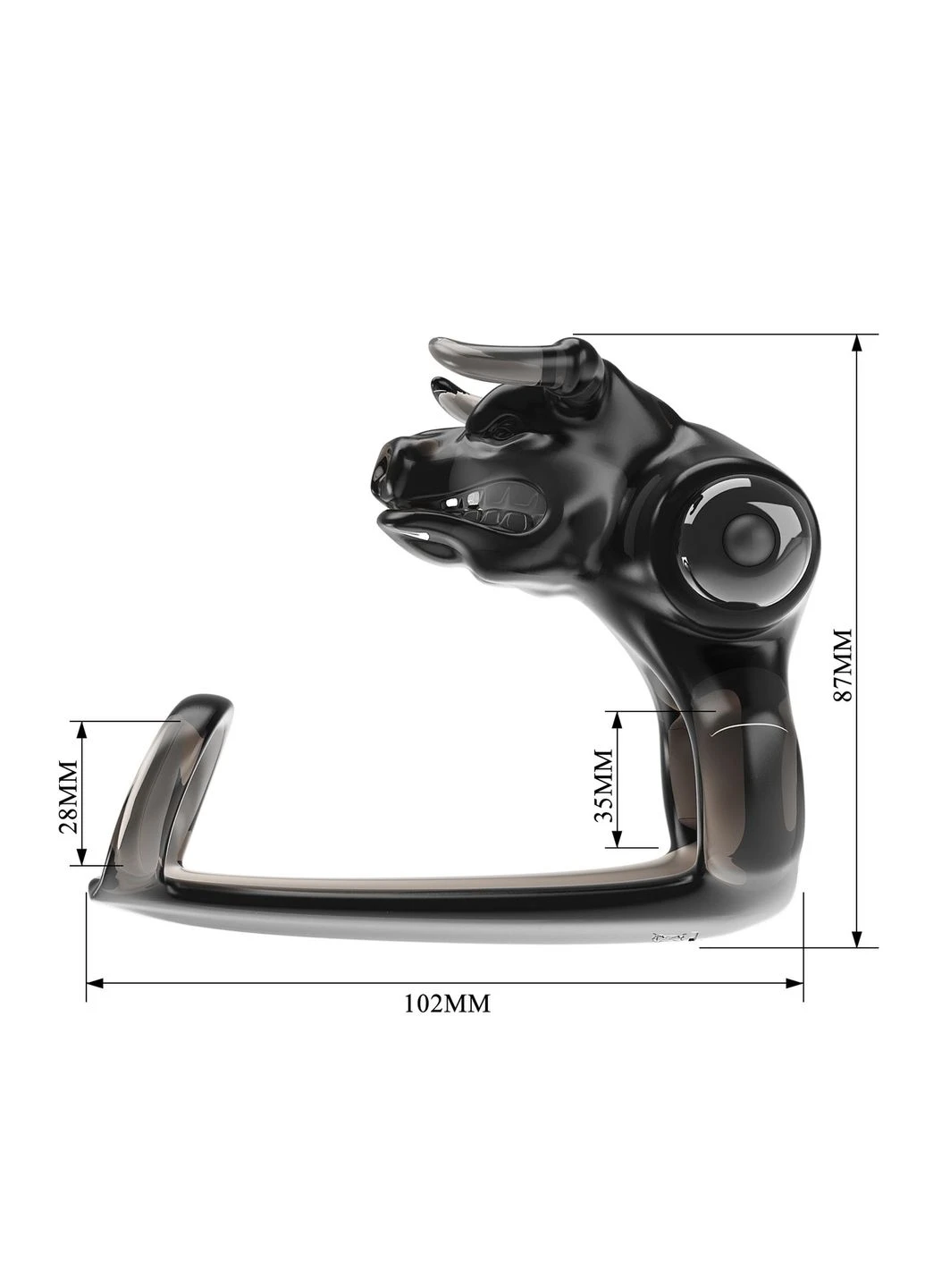 Ерекційне кільце Bull Warrior, 10 vibration functions Pretty Love (402316080)