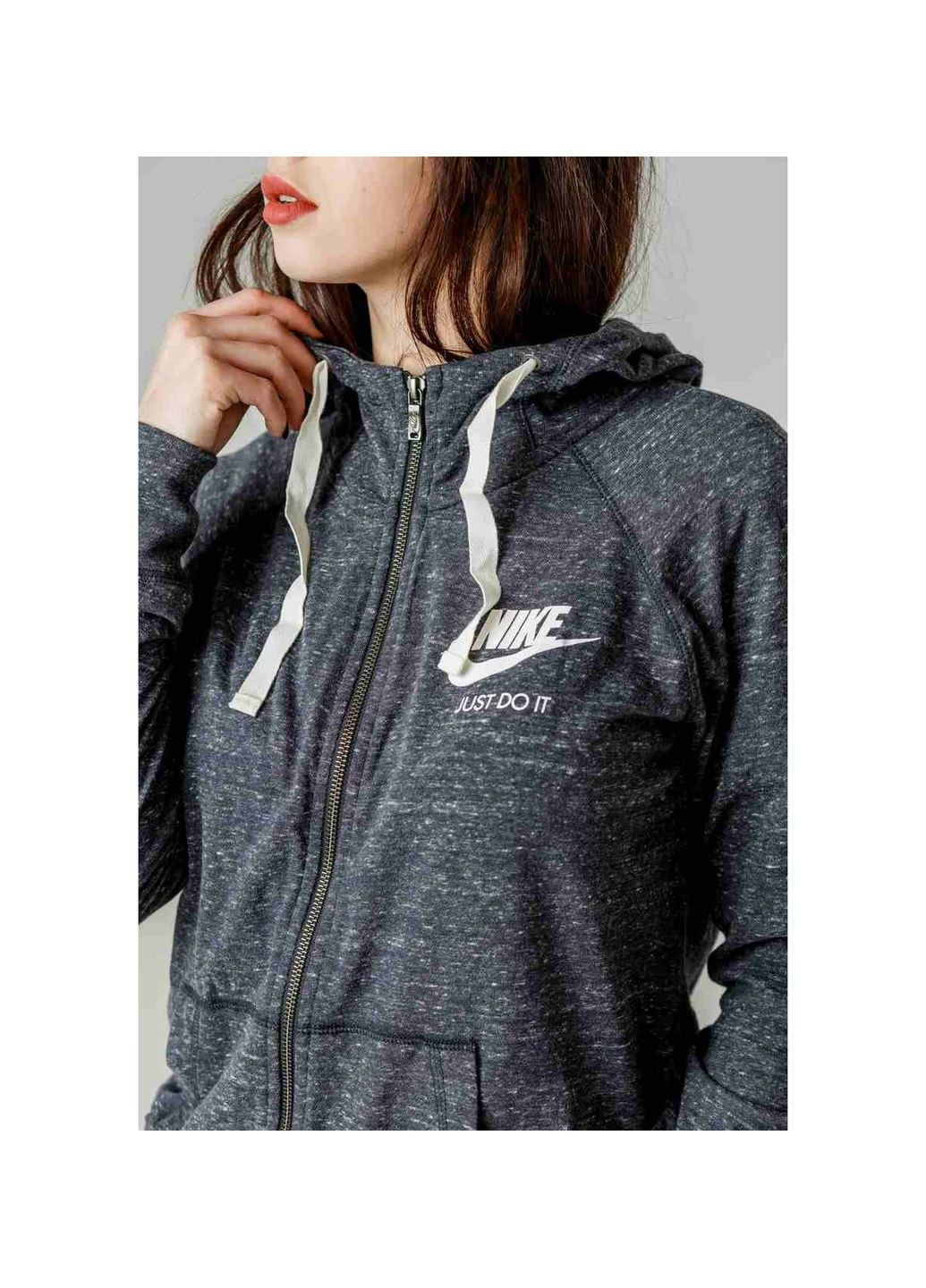 Толстовка жіноча Nike Gym Vntg Hoodie Fz Cyan 883729-060 Unknown (365962675)