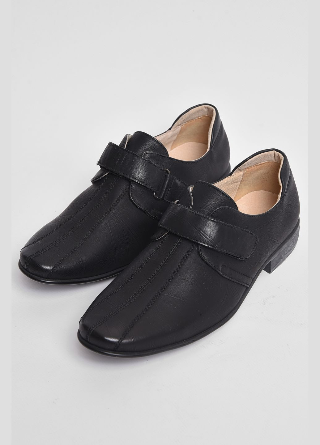 Туфлі підліткові для хлопчика чорного кольору Let's Shop (289456816)
