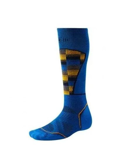 Комбинированные носки мужские phd ski medium pattern bright blue, р. xl Smartwool (334673330)