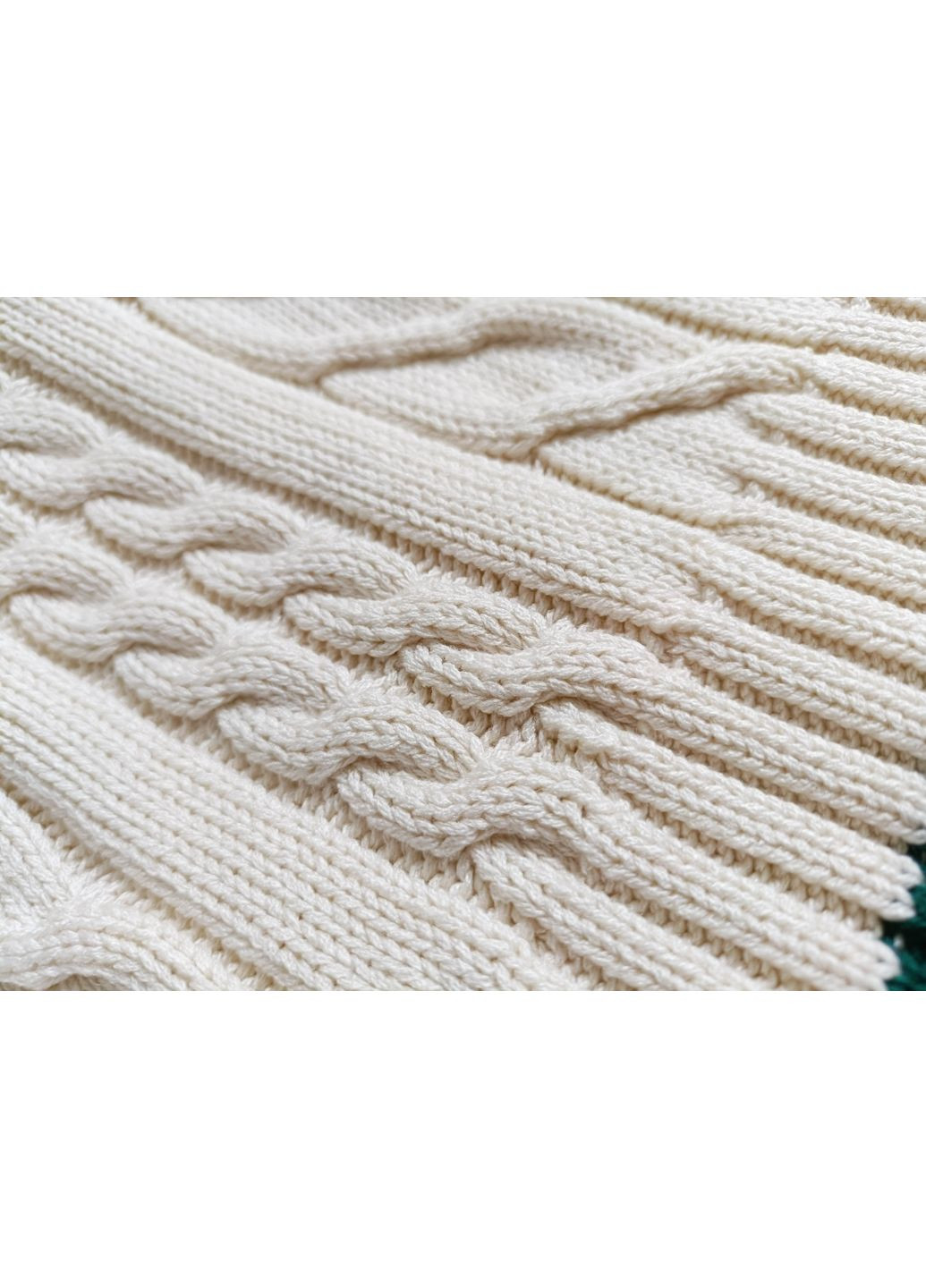 Бежевый демисезонный свитер крупной вязки Zara