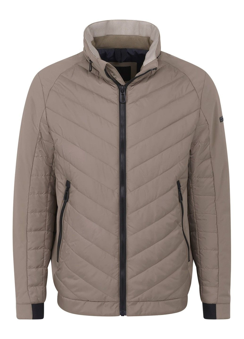 Бежевая демисезонная мужская куртка бежевый Bugatti