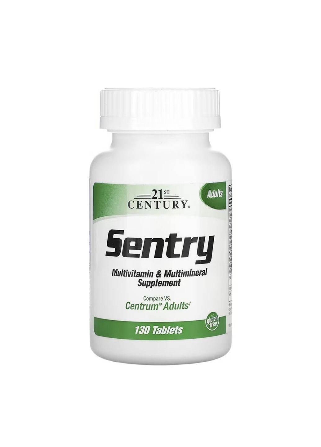 Sentry, добавка з мультивітамінами та мікроелементами для дорослих, 130 таблеток 21st Century (367736168)