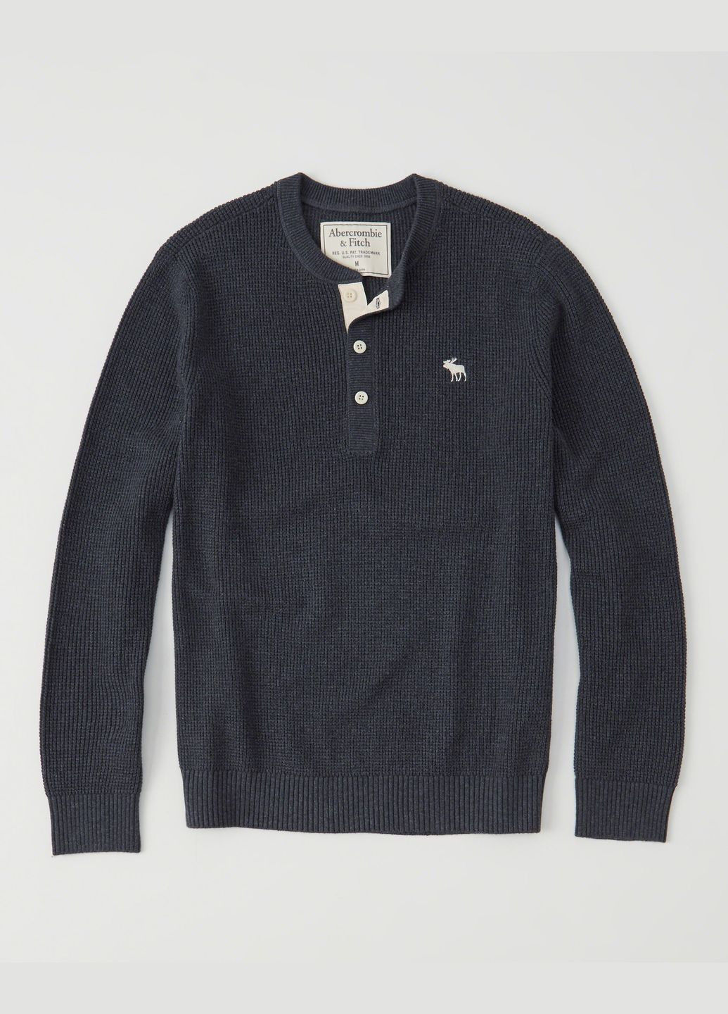 Темно-синій демісезонний светр чоловічий - светр af5721m Abercrombie & Fitch