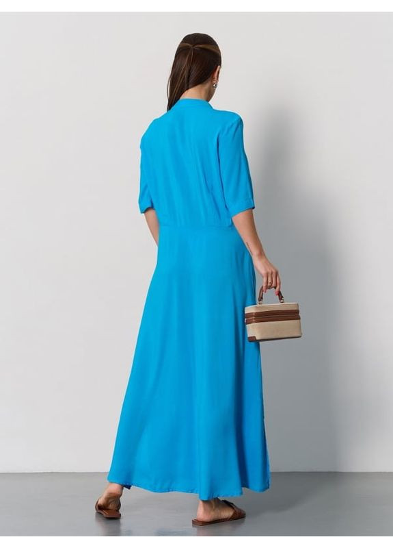 Блакитна плаття 14072 блакитне ISSA PLUS однотонна