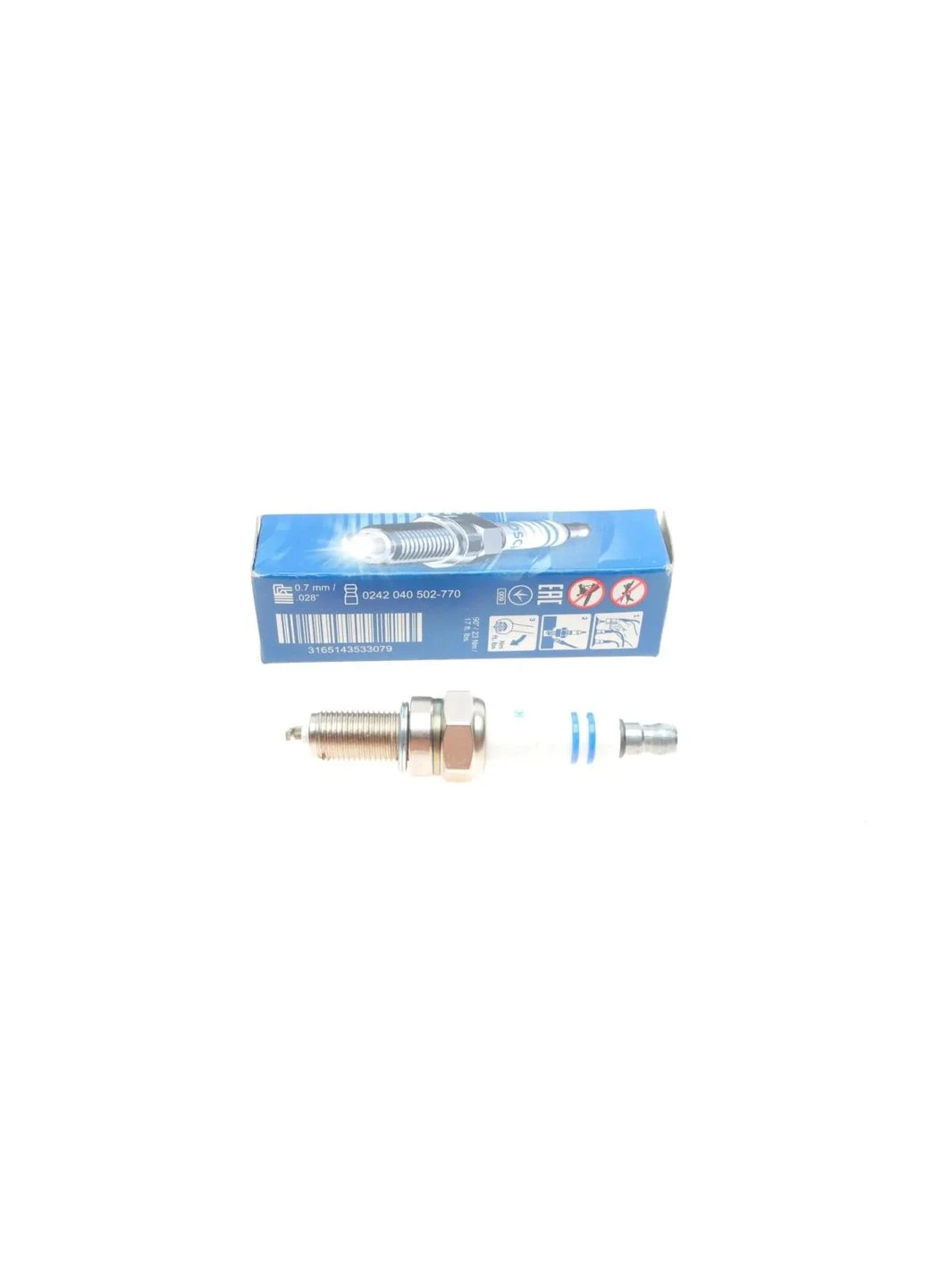 Свічка запалювання UR6DE NICKEL (вир-во ) 0242040502 Bosch (354761689)