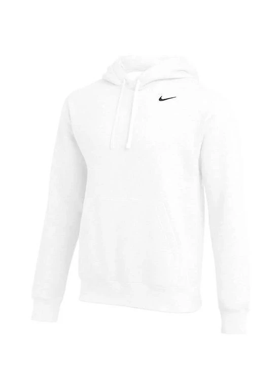 Мужская флисовая худая Club CJ1611 пуловер с капюшоном белого цвета. Nike (396321655)