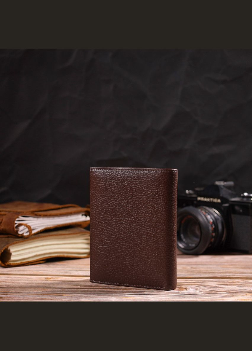 Мужской современный кошелек вертикального формата из натуральной кожи 21756 Canpellini (298570785)