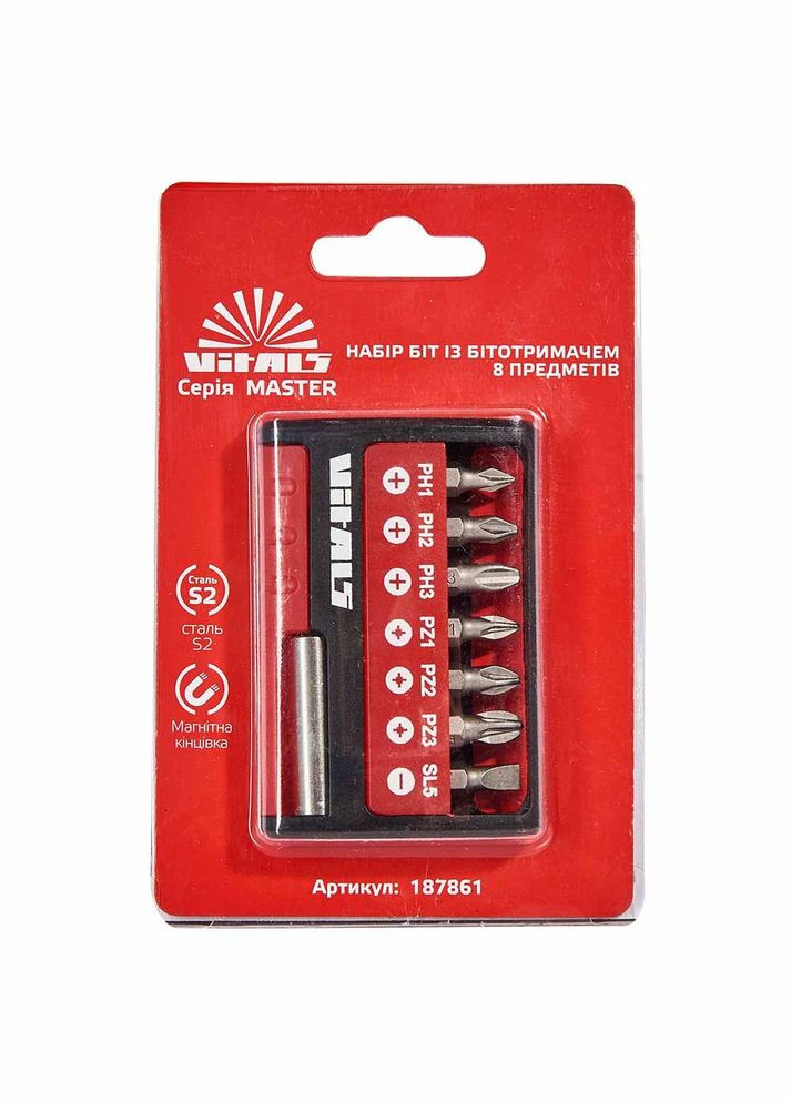 Набор бит с держателем Master 7 предметы (187861) Vitals (317346694)