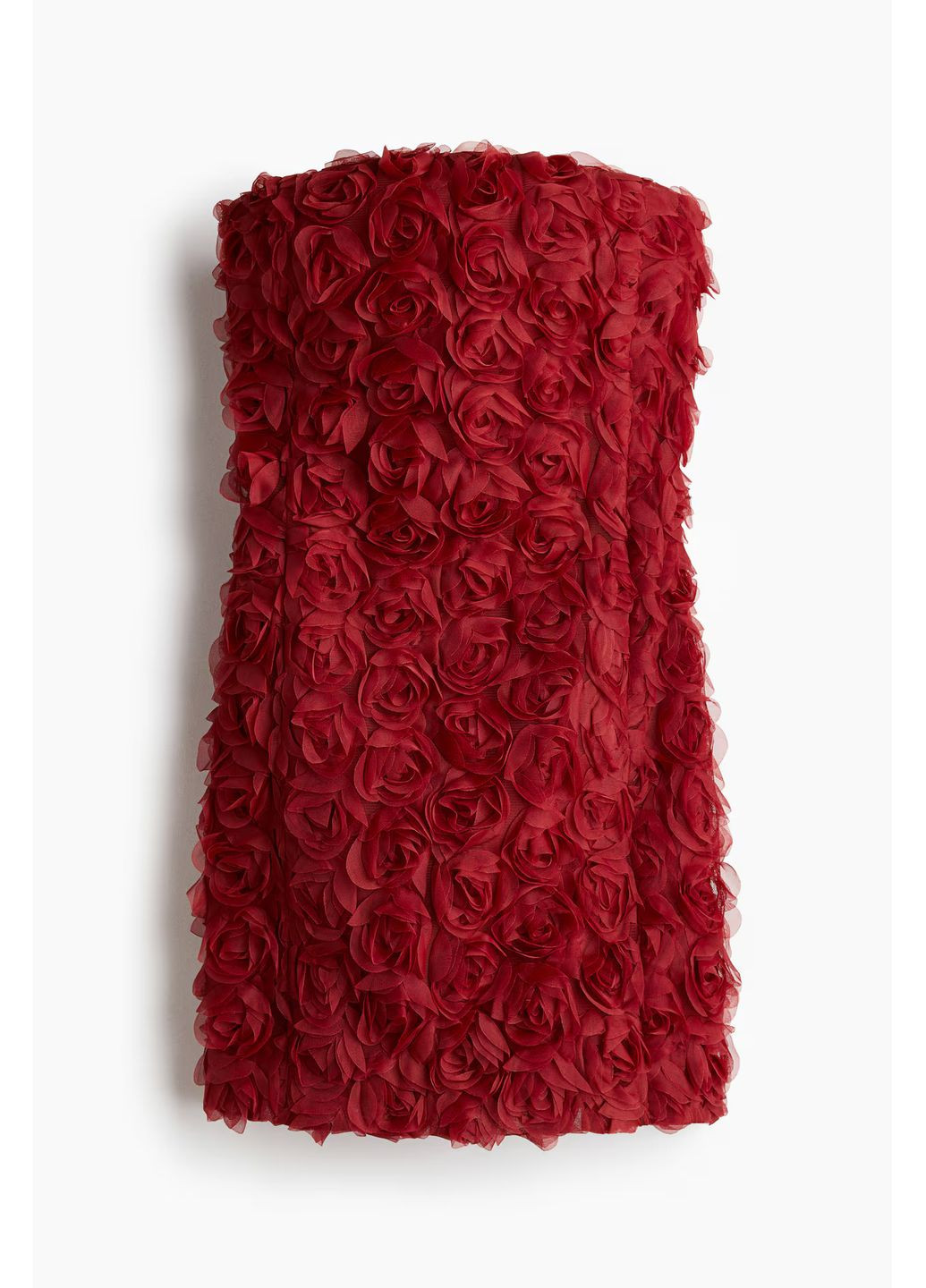 Темно-красное праздничный платье H&M однотонное