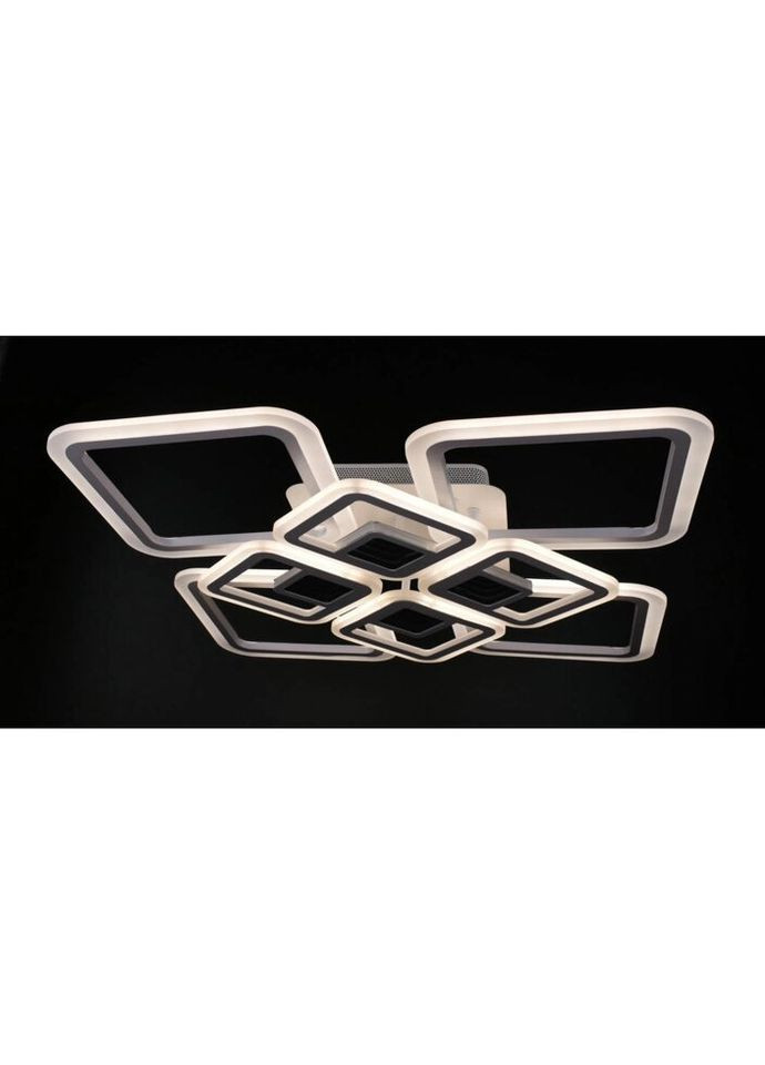 Люстра світлодіодна стельова LED світильник для квартири на стелю ледве з пультом 26031 Білий 11х59х59 см. Sunnysky (324396042)