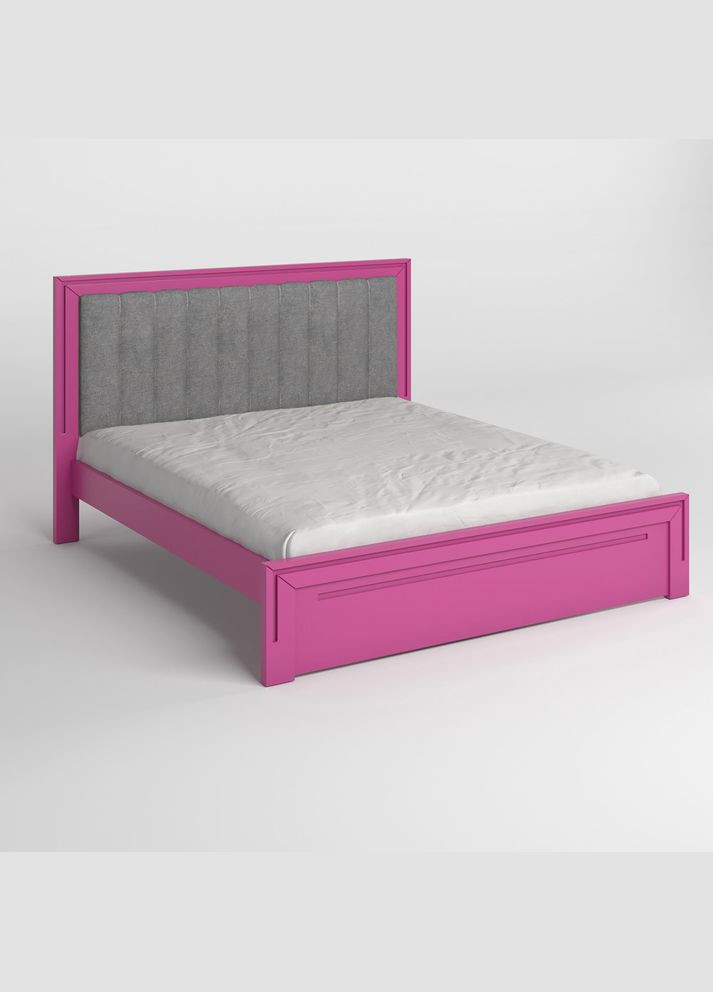 Полуторне дерев'яне ліжко Торонто Т1 /Аляска 93 (сірий) 120х190 см (MBG-7446) Mebigrand (366083493)