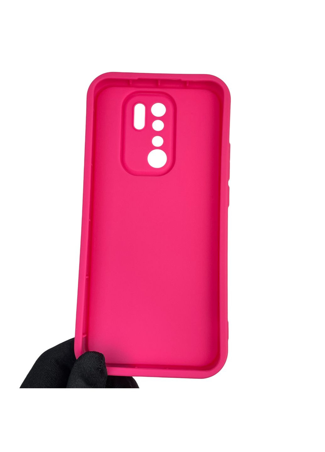 Чехол силиконовый Soft Touch с 3D принтом Майнкрафт для Redmi 9 малиновый (Полная защита камеры) Xiaomi (373425088)