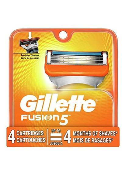 Бритва чоловіча Fusion 5 1 станок 5 картриджей Gillette (278773526)