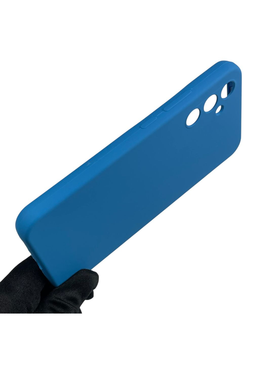 Чохол для Galaxy A34 5G (SM-A346E) силіконовий з мікрофіброю нековзний на самсунг а34 5г синій Samsung (366389384)