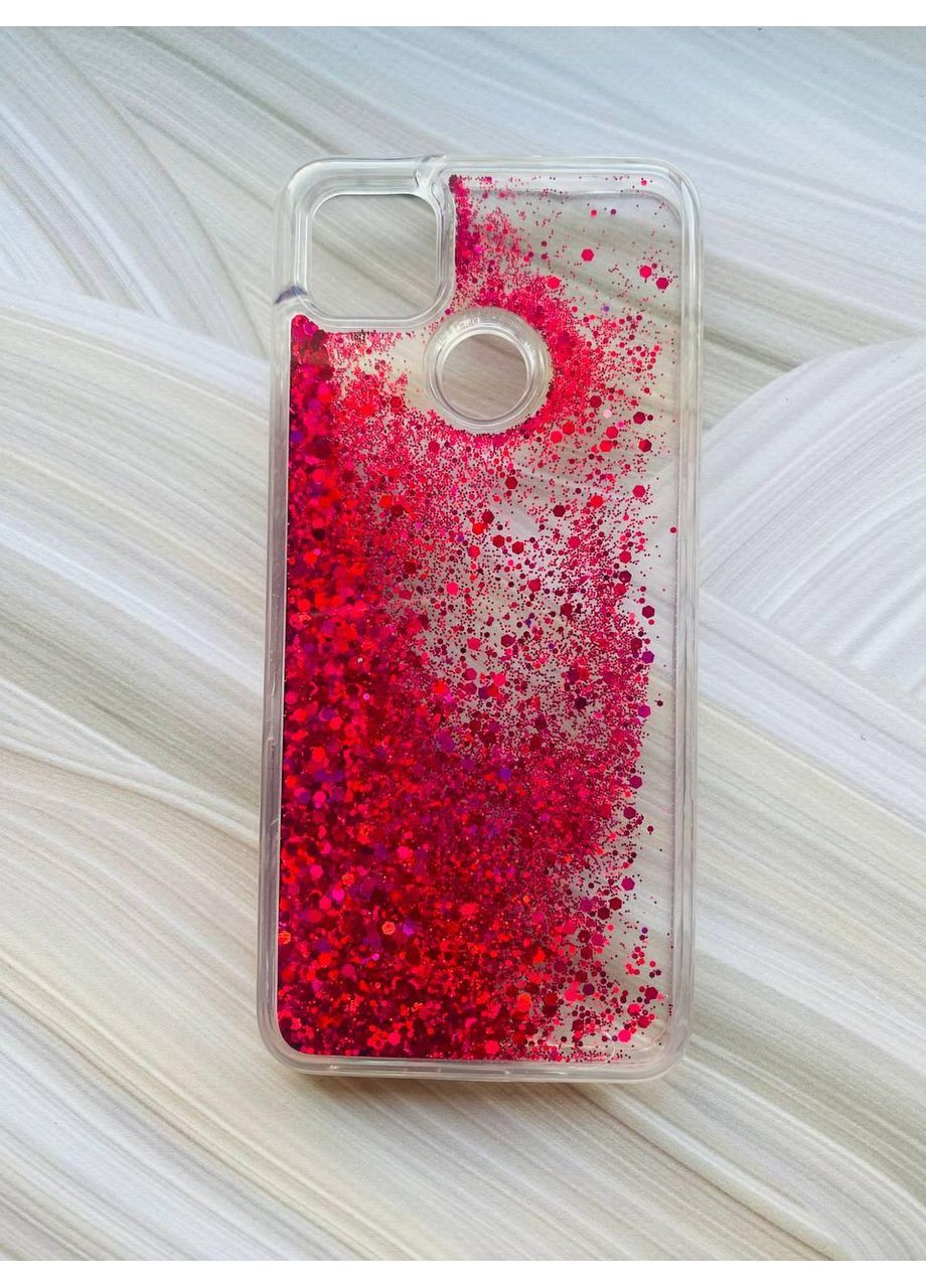 Чохол з плаваючими блискітками на Xiaomi Redmi 9C / 10A Рожевий Creative (360689277)