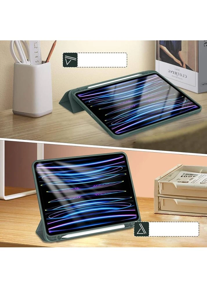 Чехол Tri Fold Soft TPU Apple Pencil для iPad Pro 11 Dark Green (711110) BeCover (338188700)