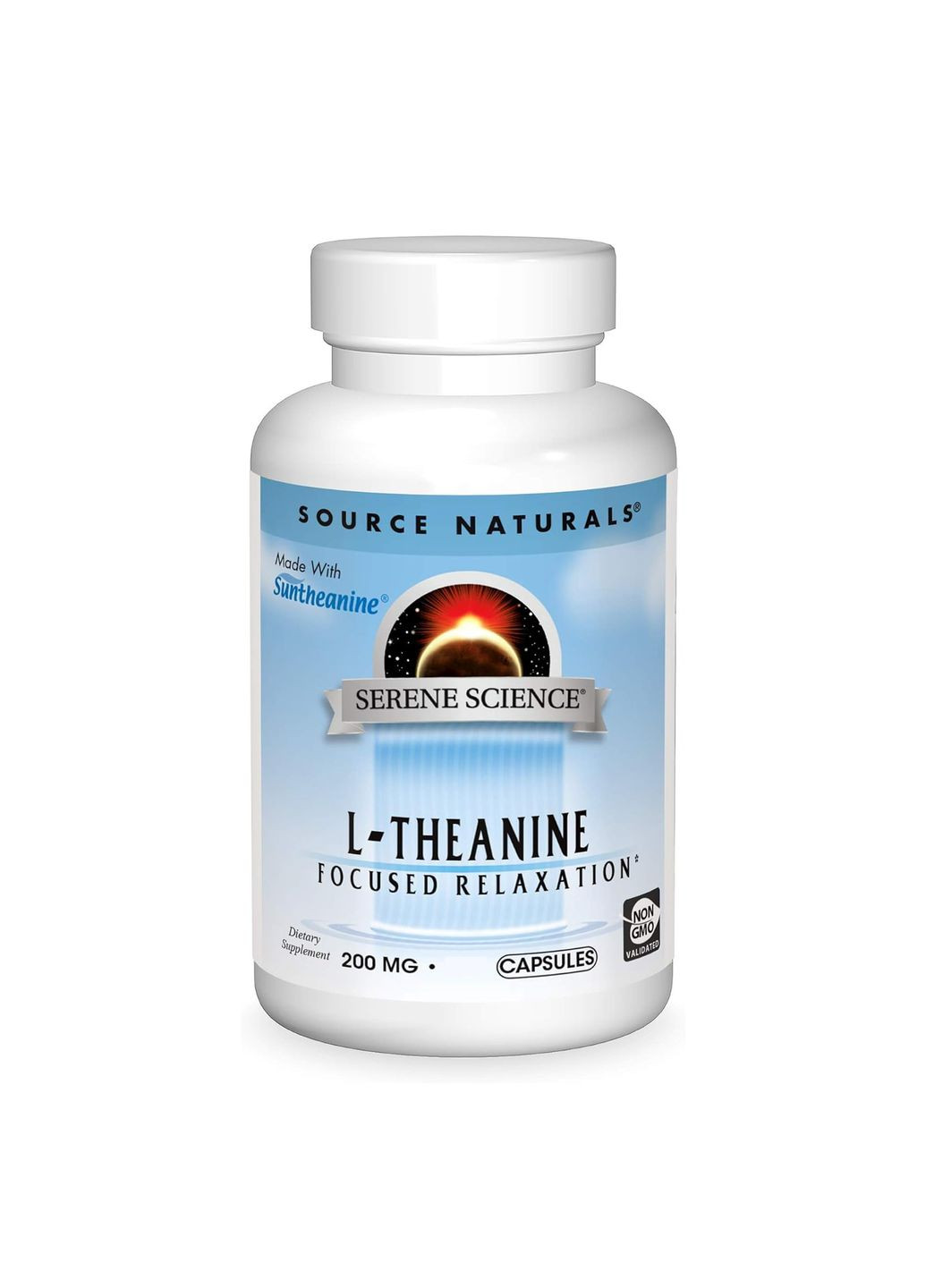 Добавка для нервной системы L-теанин 200 мг Serene Science 30 таблеток для расслабления Source Naturals (367957515)