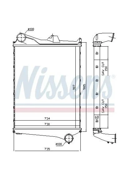 Интеркулер Nissens (379610886)