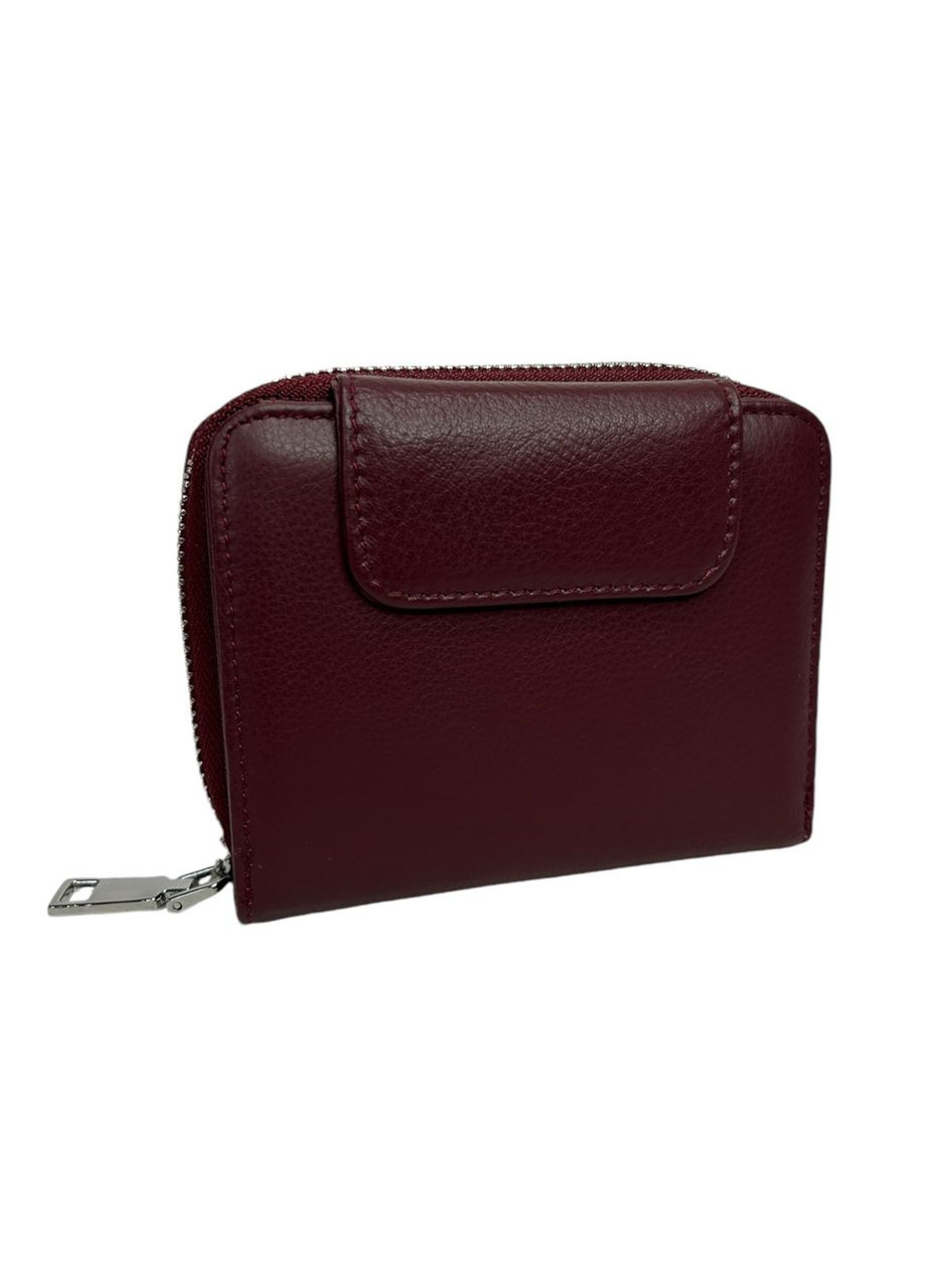 Жіночий гаманець з натуральної шкіри 224-3 бордовий 12 x 10 x 2,5 No Brand (371682223)