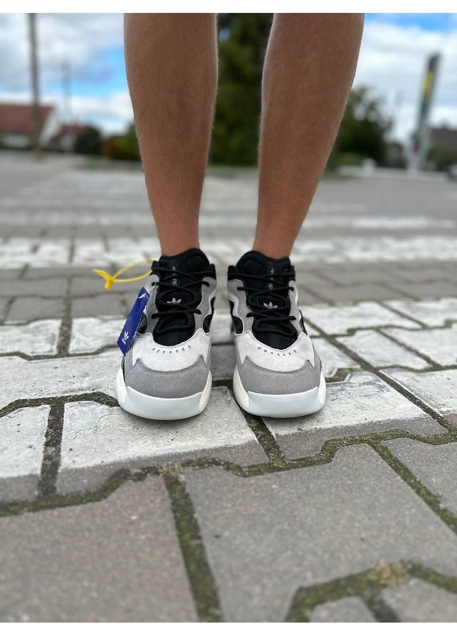 Сірі Осінні кросівки чоловічі adidas streetball ii grey two core black адідас No Brand