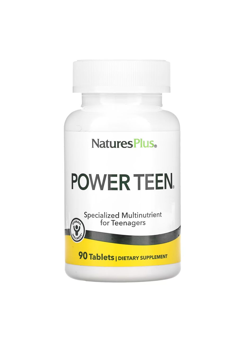 Мультивитамины для подростков Power Teen 90 таблеток без глютена вегетарианские Nature's Plus (367956147)