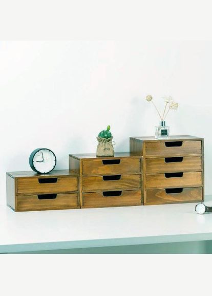 Мини-комод из дерева Хатни 4 мускат (МНК-403807) No Brand (328226801)