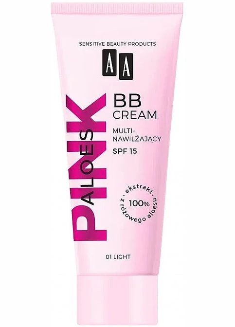 AA Мультизволожувальний ВВ-крем Aloes Pink BB Cream SPF15 01 - Light (2-1070432) — Крем, (380121090)