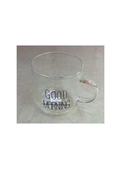 Чашка скляна R92954 "Good Morning" 380мл Stenson (305394388)